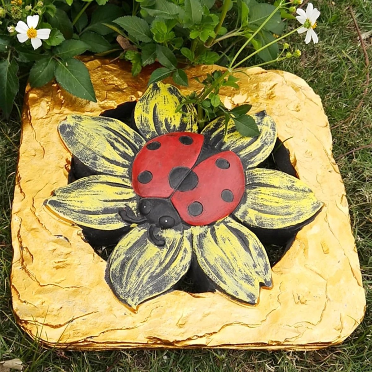 Decoratieve Stapsteen - Tuinpad Decoratie - Buitenlandschap Aanleggen - Kleine Dierenprint - 30x30cm