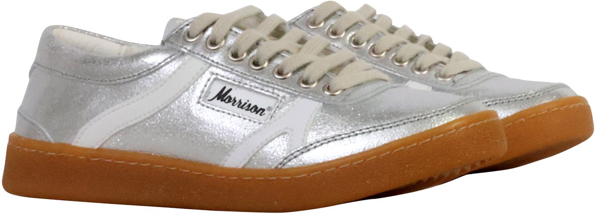 Leren sneakers Essential Silver