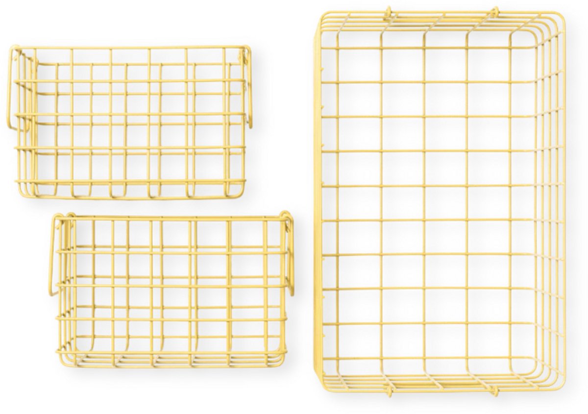 Mustard - Baskets - Manden - Set van 3 - Butter