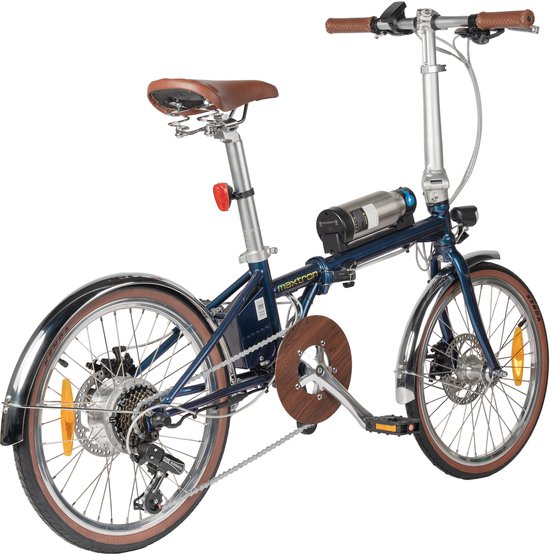 Maxtron Smart20 Elektrische Fiets - 20 Inch Opvouwbare E-bike - 36V 5.2Ah Accu - Actieradius tot 40 km - Shimano 7 Versnellingen - Schijfremmen - Stadsfiets - Blauw van Maxtron — afbeelding 2