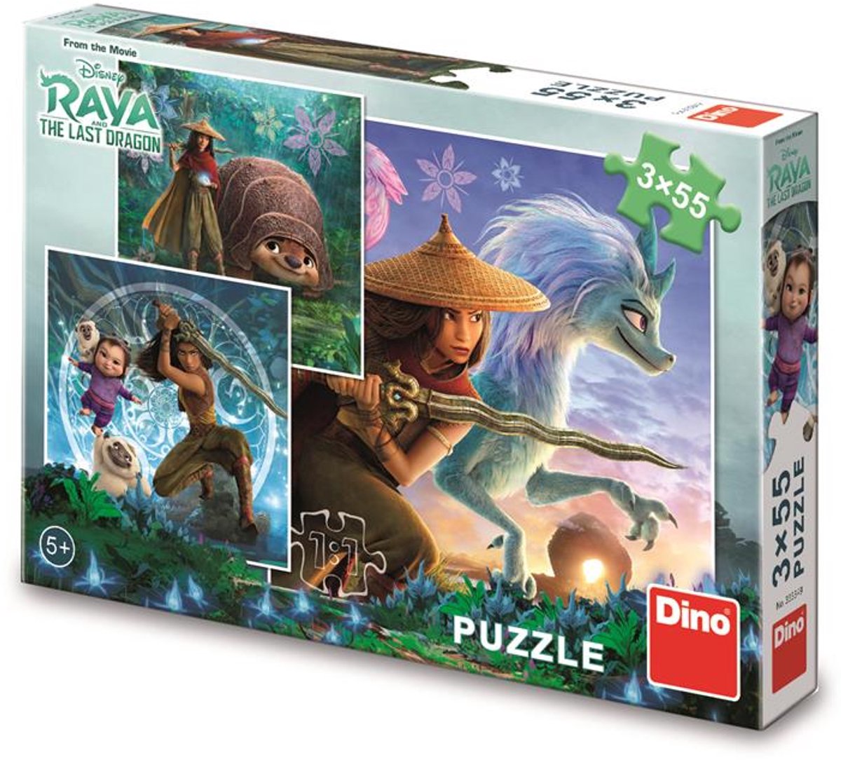 Raya en vrienden - 3 Puzzels van 55 stuks