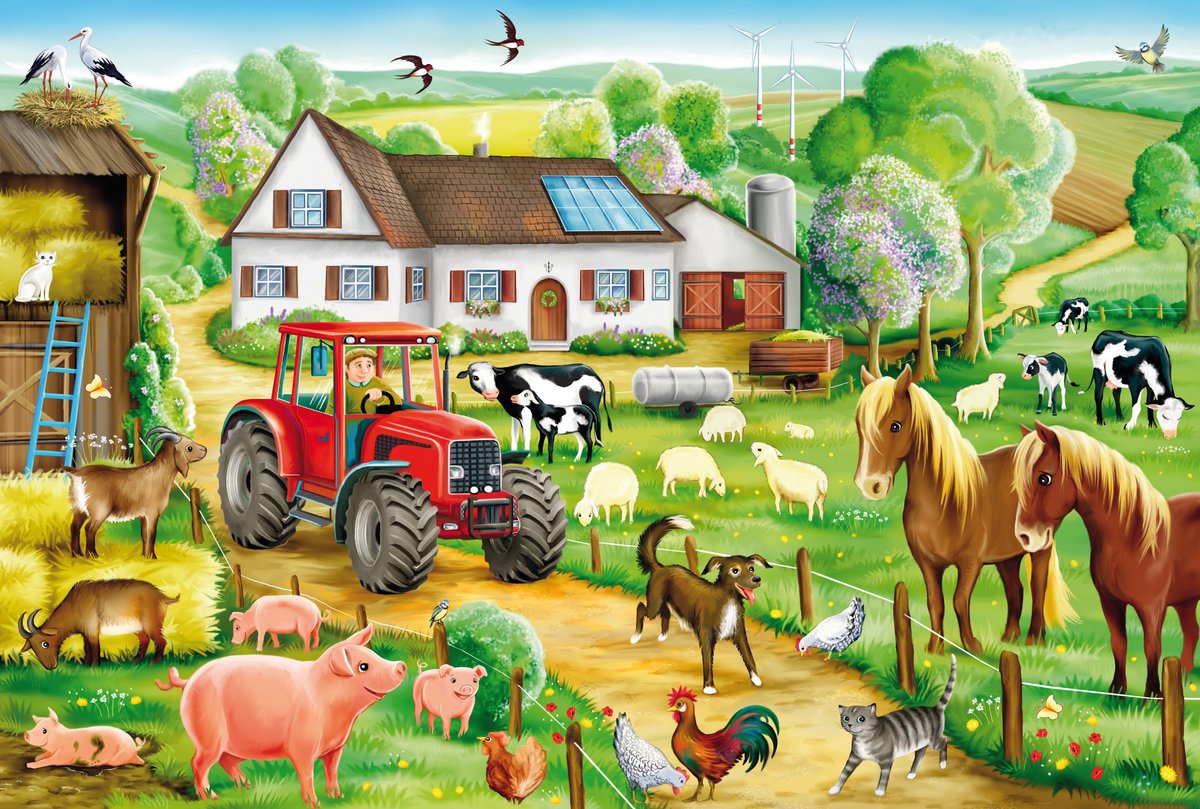 Schmidt - Legpuzzel - Vrolijke boerderij - 100 stukjes - Kinderen - vanaf 6 jaar — afbeelding 2