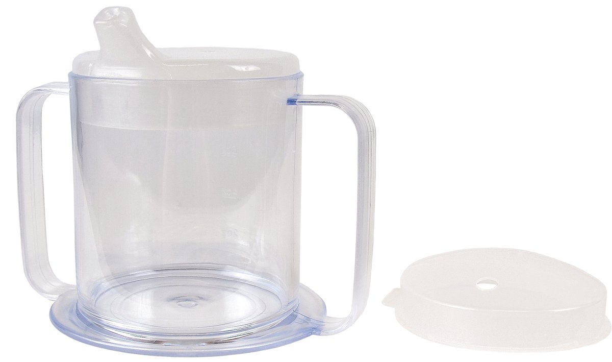 Sundo Drinkbeker met 2 handgrepen - Hulpmiddel bij drinken - Transparant