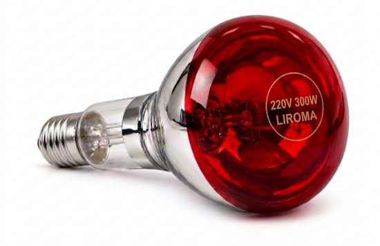 LIROMA® Infrarood lamp - 300W - Infraroodstraler - Lichttherapie - Warmtelamp - Infrarode lamp