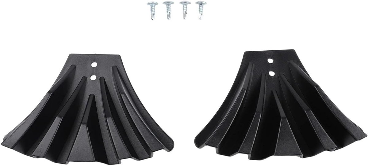 Regengoot Omvormers - Regenpijp Adapters - Water Stroombeheer - Beschermt Fundering Gazon - Compatibel 3x4 2x3 - Zwart
