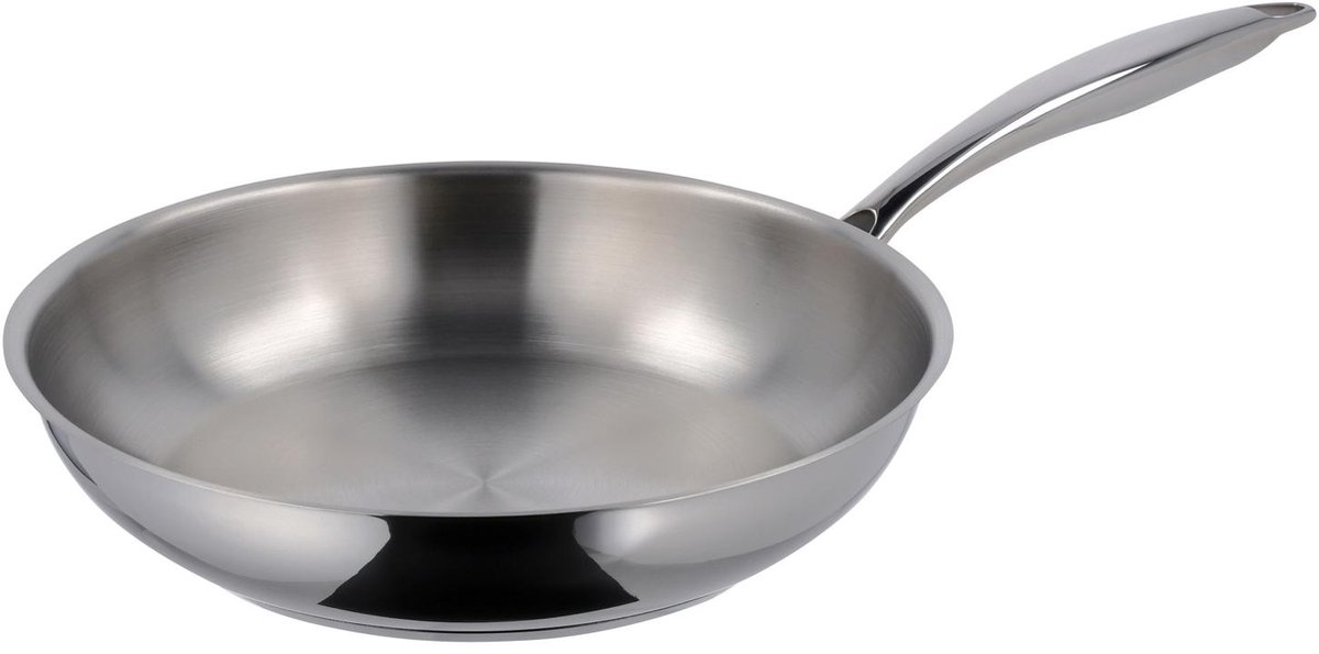 SILVERCREST - Rvs koekenpan 24 cm - 6mm dikke bodem - alle warmtebronnen