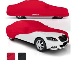 Autohoes Binnen - Beschermhoes Stof Dekzeil - Binnengebruik Garage - Fluweelzacht Kraseffect - XXL 490-520cm - Rood
