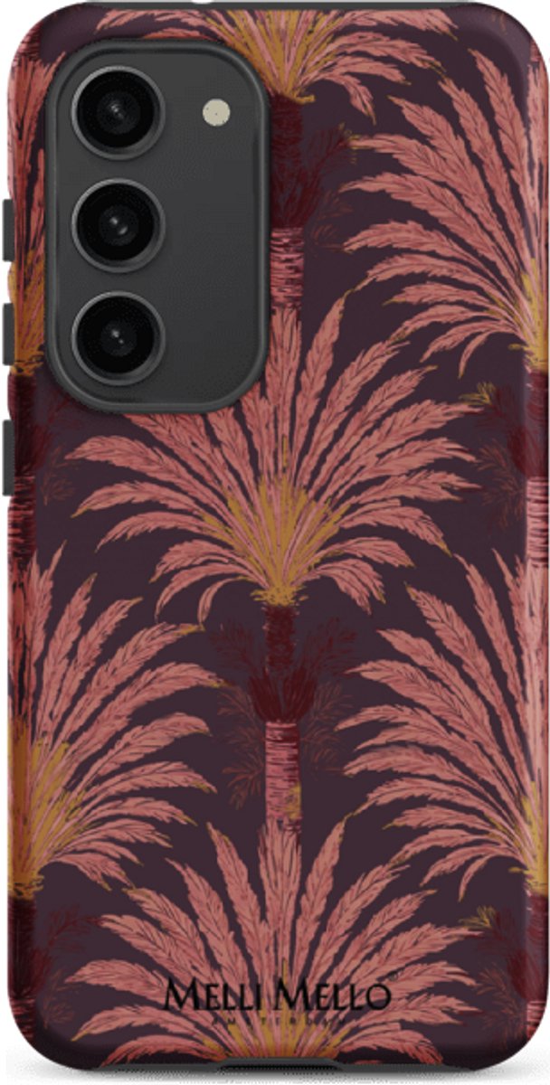 Melli Mello Telefoonhoesje Crimson Palm (Tough Case) - Samsung Galaxy S23
