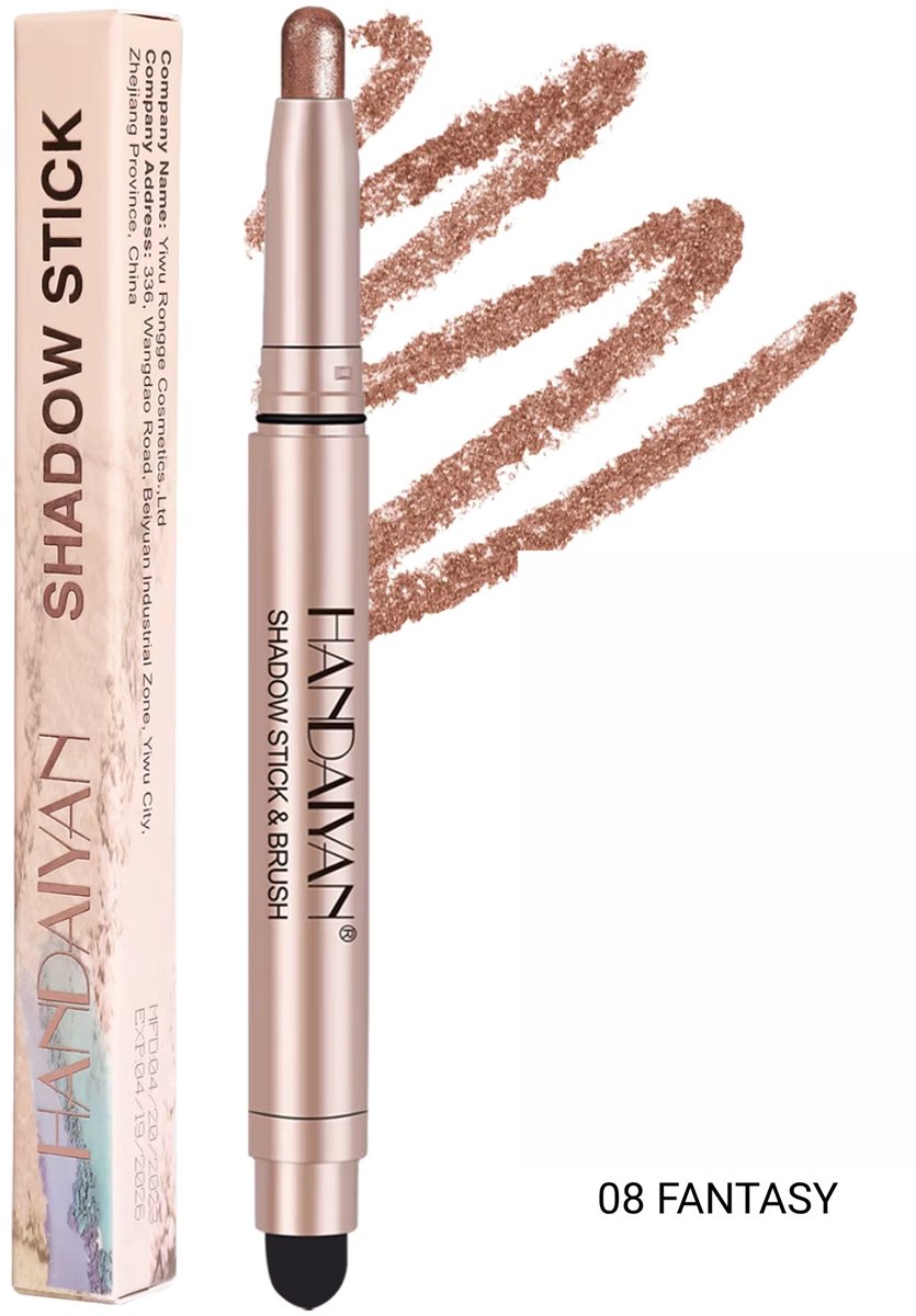 Dual Silky Eyeshadow stick 08 Fantasy - Smudge Blender - Waterproof - 0.8g