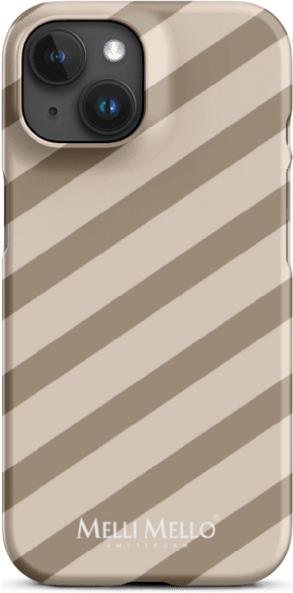 Melli Mello Telefoonhoesje Sand Stripe (Hard Case) - Apple iPhone 15