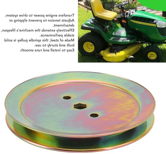 Molen Spindel Pulley voor Grasmaaier, Eenvoudige Installatie, Vervangingsonderdeel voor D105 D110 LA110 LA115 en GX20367, Geschikt voor Diverse Grasmaaiers — afbeelding 3