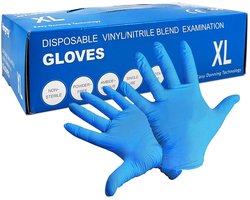 Eenmalige Handschoenen Vinyl Nitril Mengsel - 100 Stuks per Doos, Latexvrij, AQL 4