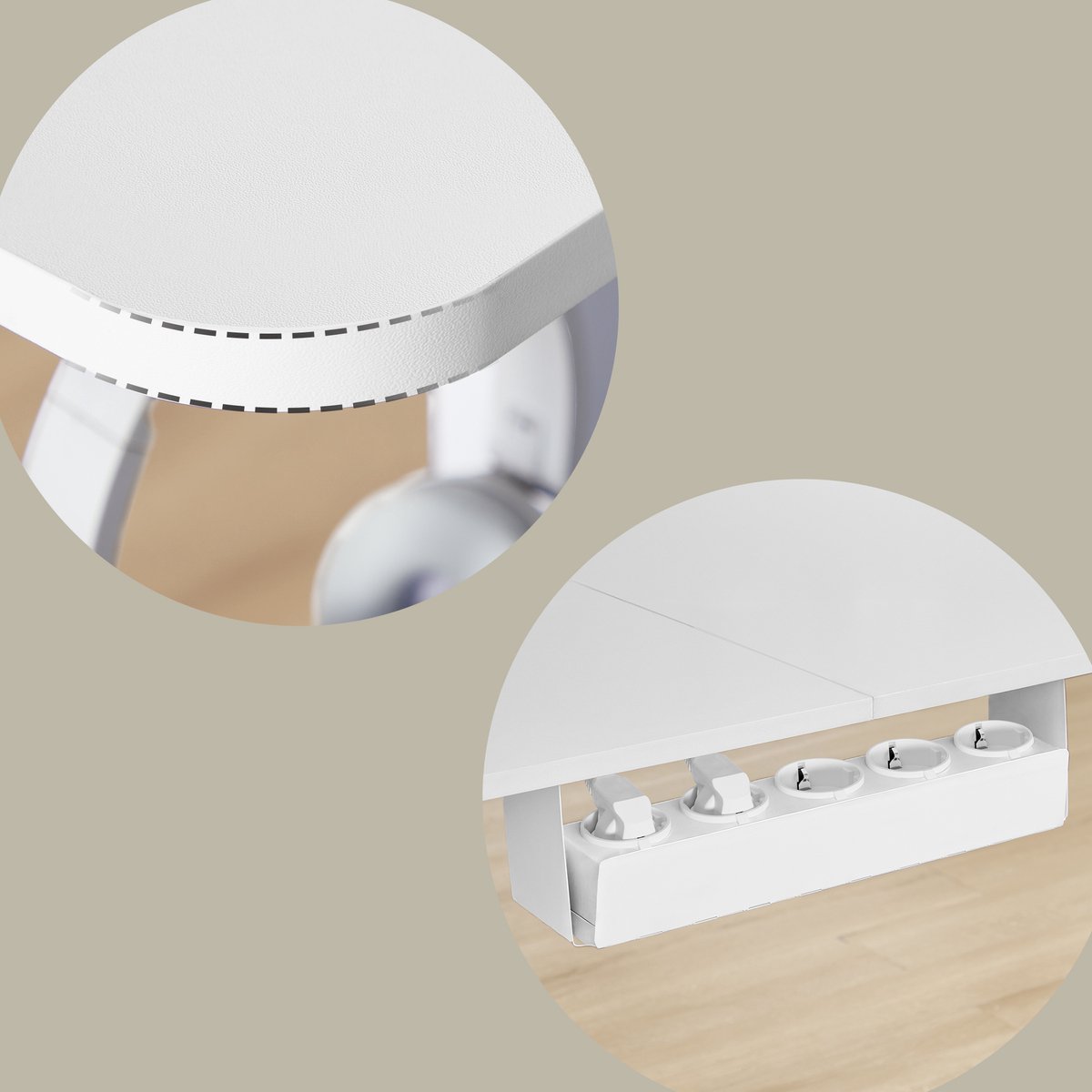 VASAGLE - Bureau - Met Stekkerdoos en Geheugenfunctie thumbnail 5