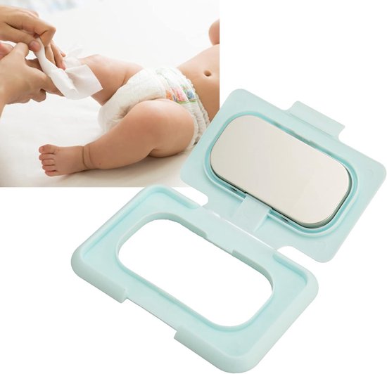 Portable Baby Wipes Warmer - Ultra-Thin USB Hot Wipe Dispenser - Constant Temperature - Lichtblauw — afbeelding 3