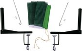 Tafeltennis Netpostcombinatie – Stalen Palen met Polyethyleen Net – Geschikt voor Wedstrijdtafels – Ping Pong – Longfield