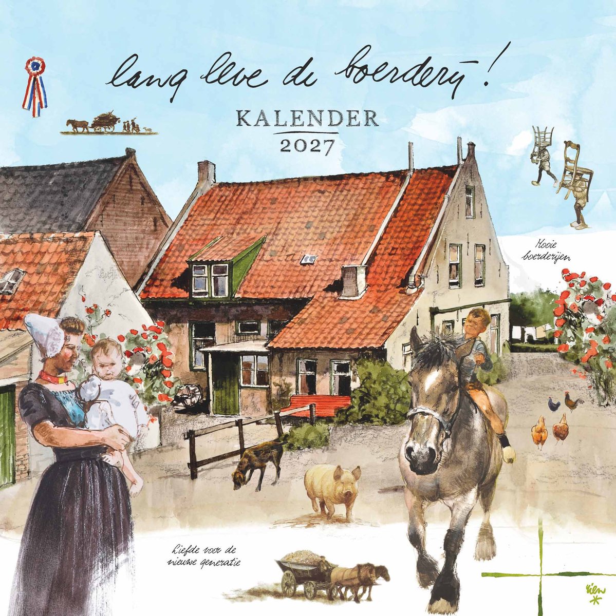 Rien Poortvliet Kalender 2027 Boerderij