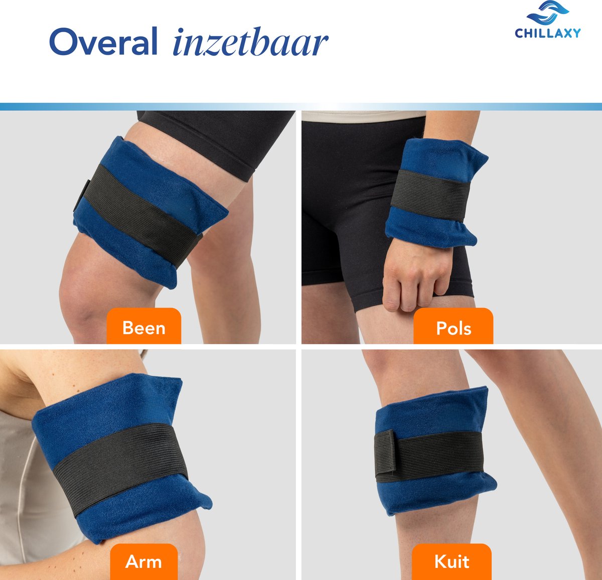 Chillaxy Coldpack – Icepack – 10 delige set met Zachte Hoes & Elastische Band – Coolpack, IJspack, Gelpack – Koud Compress Herbruikbaar — cadeau in Cadeau-ideeën - foto 8