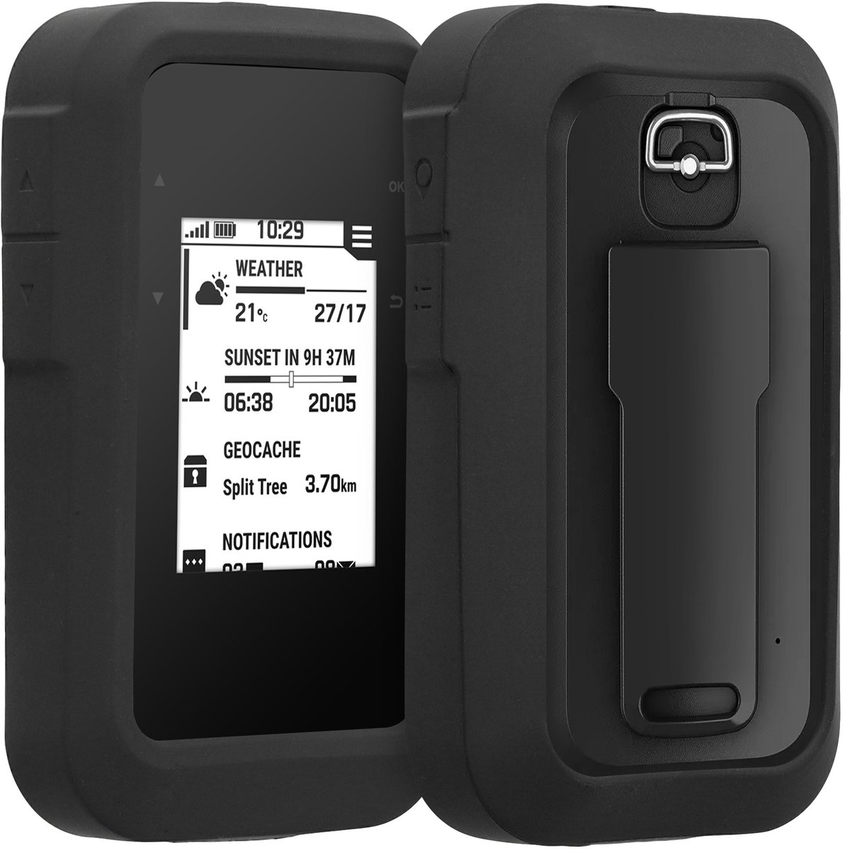 kwmobile Hoesje geschikt voor Garmin eTrex SE - Beschermhoes voor handheld GPS - Back cover in zwart