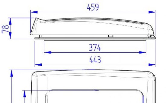 Thule Vent dakluik handmatig wit 40 x 40 van Thule — afbeelding 5