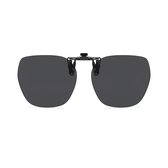 Clip-On Zonnebril voor Brildragers - Gepolariseerd- Anti-Glare - Lichtgewicht - Zwart