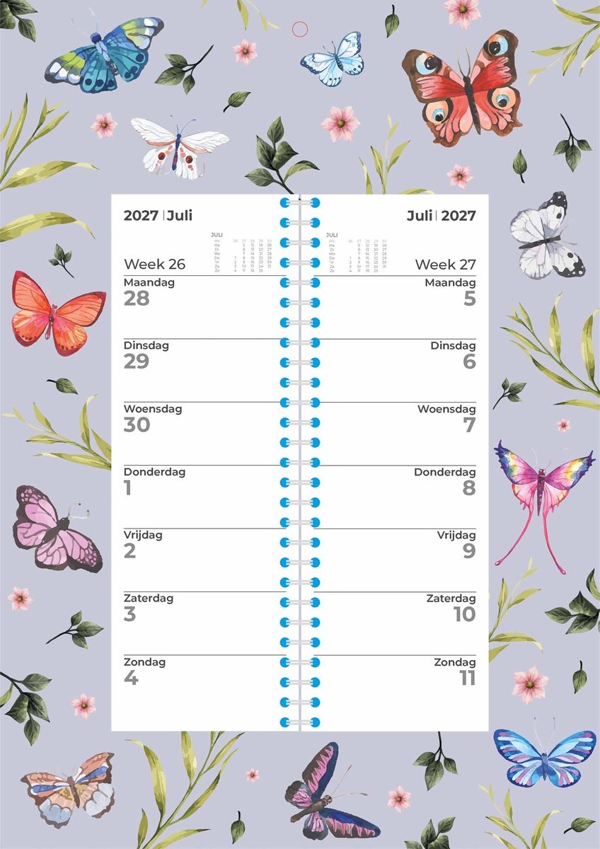 Butterflies Weekomleg Kalender 2027