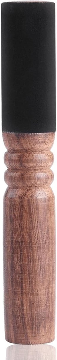 Meditatie Mallet voor Tibetaanse Klankschaal van Perzikhout met Leren Wikkel, Ideaal voor Yoga en Boeddhistische Meditatie, Muziekinstrument voor Spirituele Ontspanning