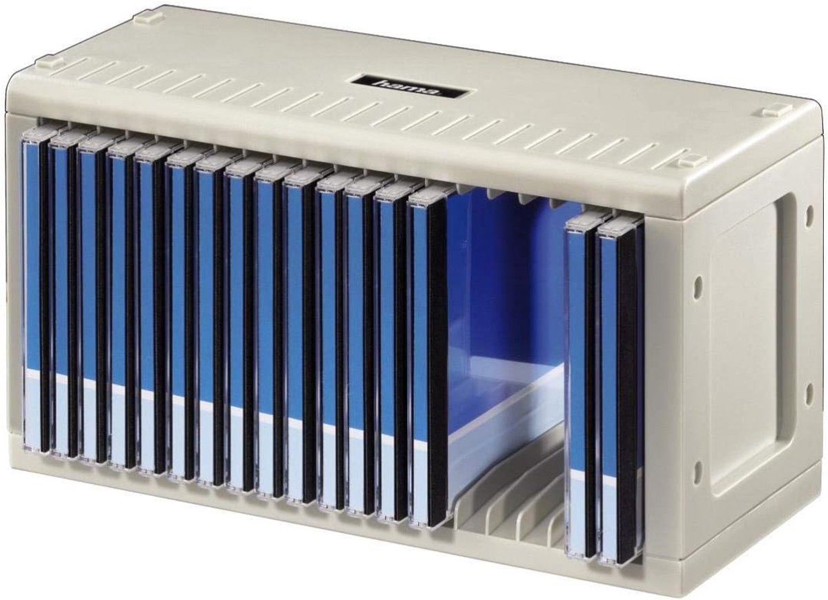 Aurixi® Cd Opbergdoos - Cd Opbergsysteem - Cd Koffer - Grijs - 29cm x 13cm x 16cm