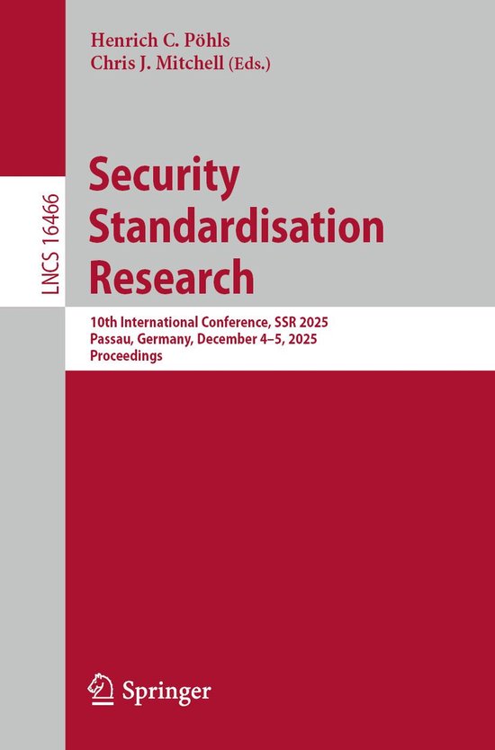 Springer Nature Proceedings Computer Science - Security Stan ... - cover