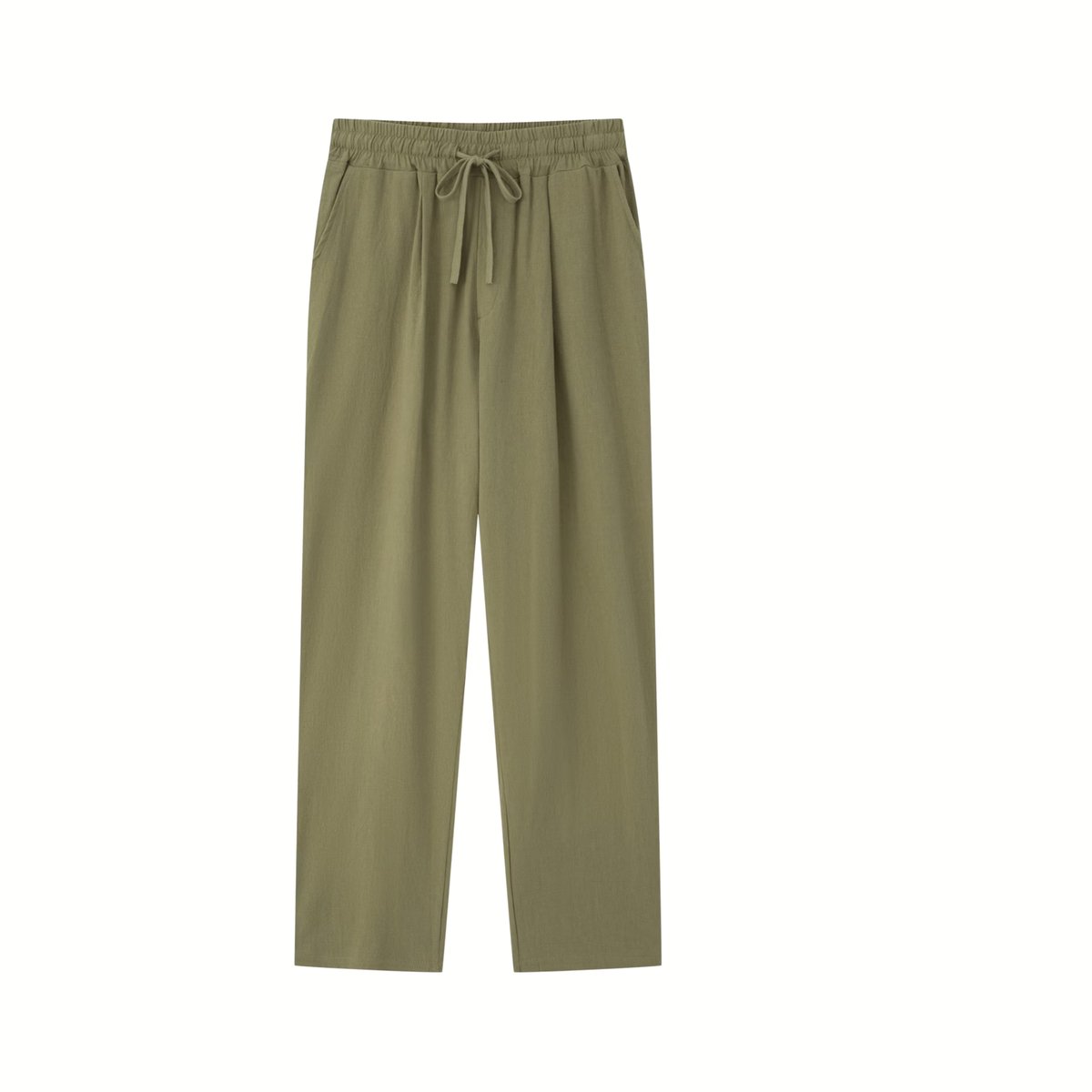 Currero Linnen Broek Heren - Zomerbroek - Volwassenen - Lange Broek - Pantalon - Strandbroek - Zomer - Ibiza Stijl - Varengroen XXXL