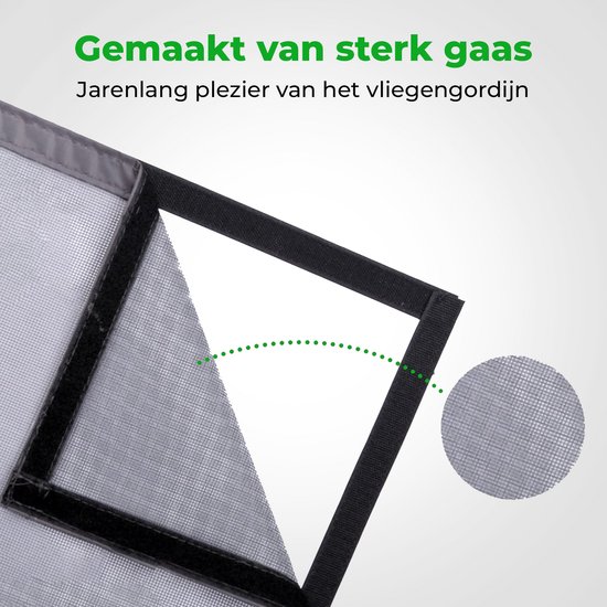 VerminBuster Vliegengordijn Magnetisch - Luxe Deurhor - 210 x 90 cm - Deurgordijn - Horgordijn Deur