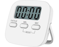 Juleika® Kookwekker Digitaal | Incl. AAA batterij | Standaard & Ophanghaak | Helder LCD Display | Countdown Timer & Stopwatch