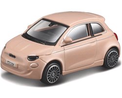 Bburago Fiat 500e 2021 - schaalmodel - modelauto - schaal 1:43 - ca 12 cm - Licht Roze