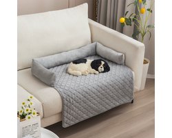 Waterdichte Huisdiermat voor Hond en Kat - Antislip Beschermmat voor Bank Bed en Auto - Lichtgrijs 90x120 cm