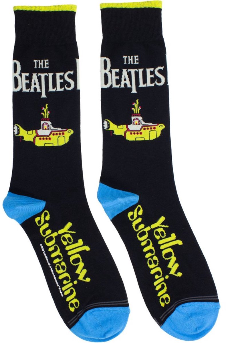 The Beatles - Yellow Submarine Drop T Sokken - Zwart