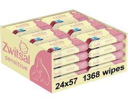 Zwitsal - Billendoekjes - Sensitive - 1368 doekjes (24x57) - Voordeelverpakking