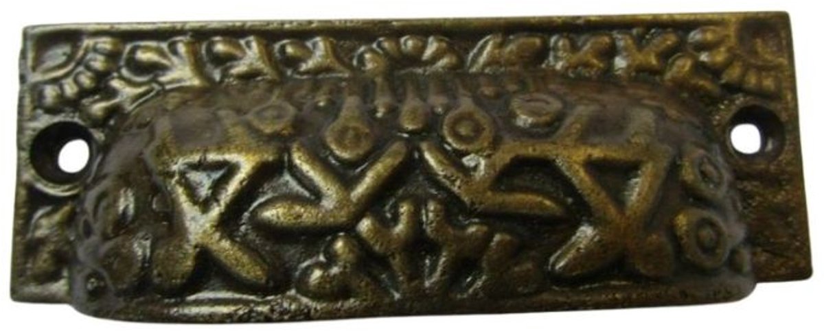 Rectangular Inca Cup handle Antique Brass on Iron