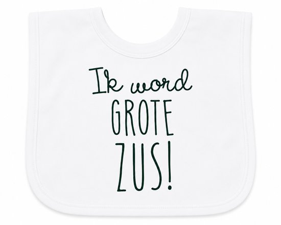slab met tekst voor ik word grote zus big sis sister Zwangerschapsaankondiging zwangerschap aankondiging geboorte baby cadeau van Funky Baby Cadeau — afbeelding 2
