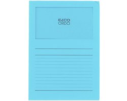 Elco Ordo Cassico L-map met venster A4 100 stuks 220 x 310 mm diepblauw
