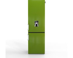 Nunki Large H2O – Koel-vriescombinatie – Waterdispenser – E-klasse – 268 liter – Front Grass Green Gloss