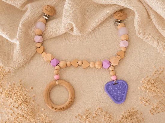 speelgoed |wagenspanner | autostoel speelgoed | kinderwagen hanger | bijtringen |Zo lief89 | Speelboog |Rosé |
