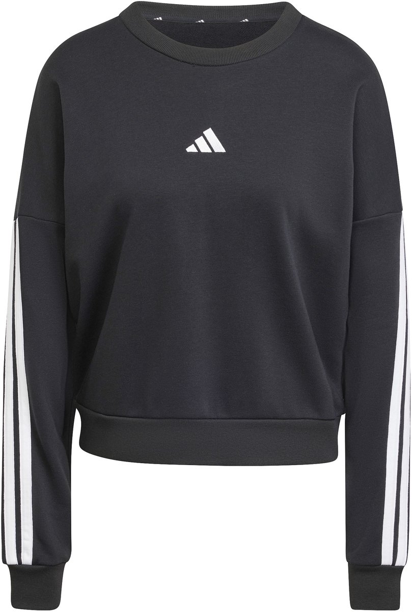 Sweatshirt van Franse terry voor dames adidas Essentials 3-Stripes Zwart