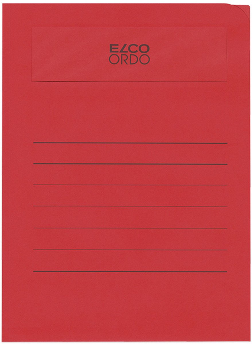 Elco Volumino - L-map met venster A4 50 stuks - 231 x 313 mm Dieprood - EO-29465-92