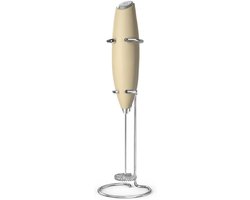 Melkopschuimer Elektrisch - Koffie Stirrer - Dranken Maken - Krachtige Motor - 2 AA Batterijen - Beige