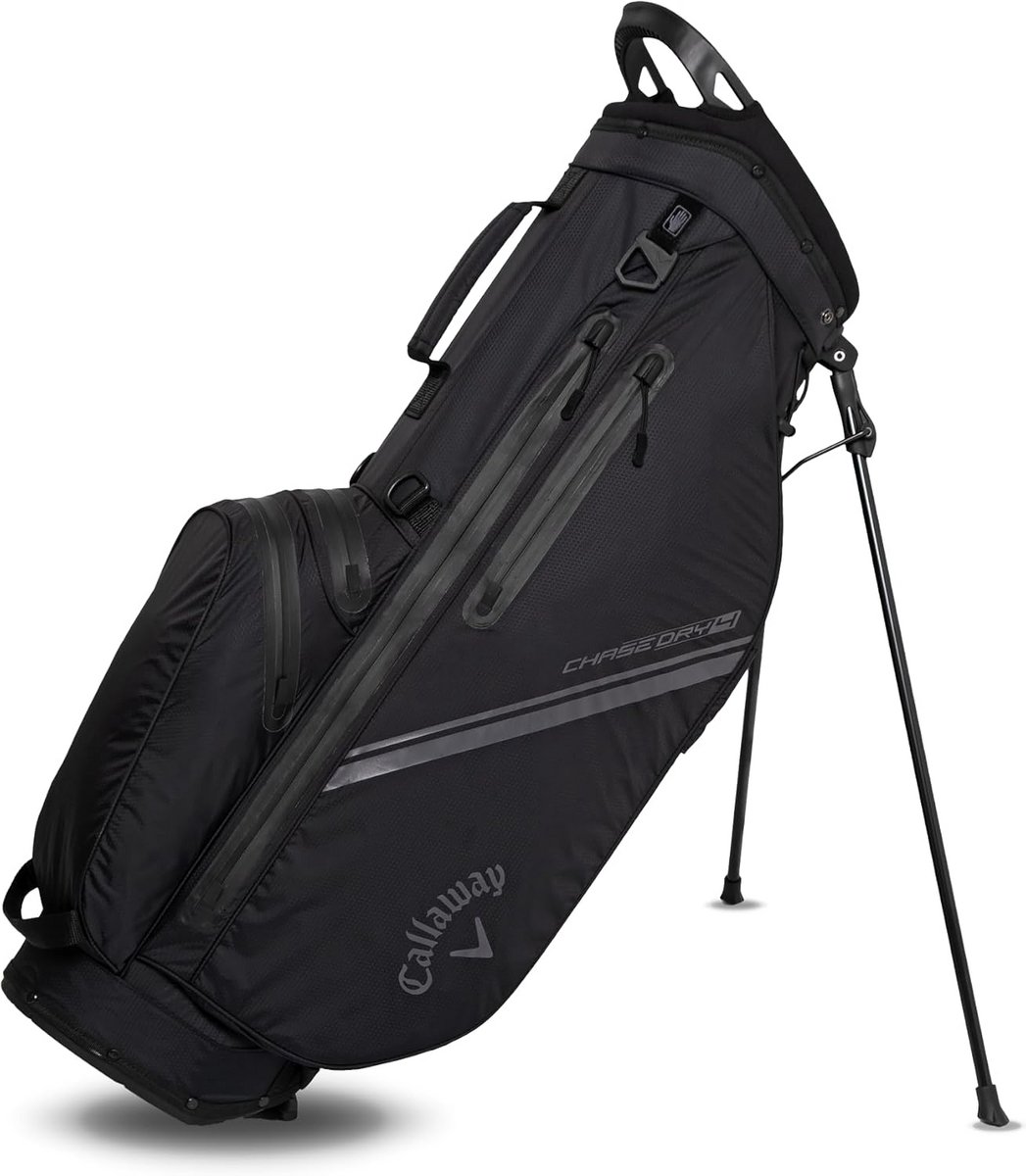 Waterdichte Golftas - Stand Bag Lichte - Sport Organisatie - 3K Waterdichte Stof - Vierweg Top - Zwart