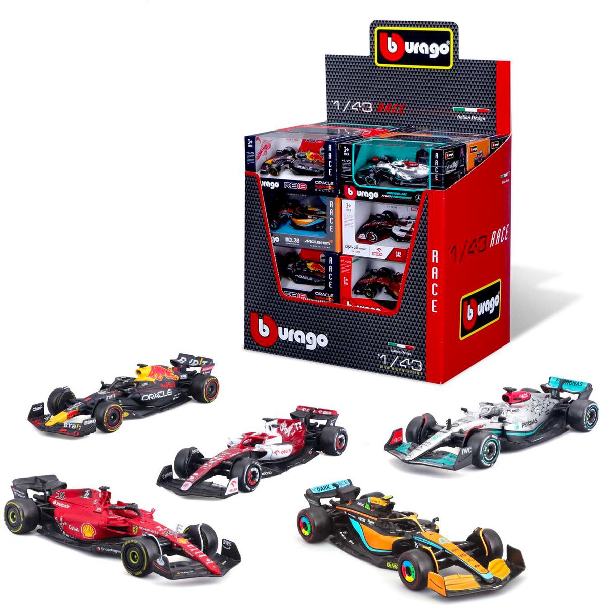 Bburago Set - Modelauto - Schaal 1:43 - Div.