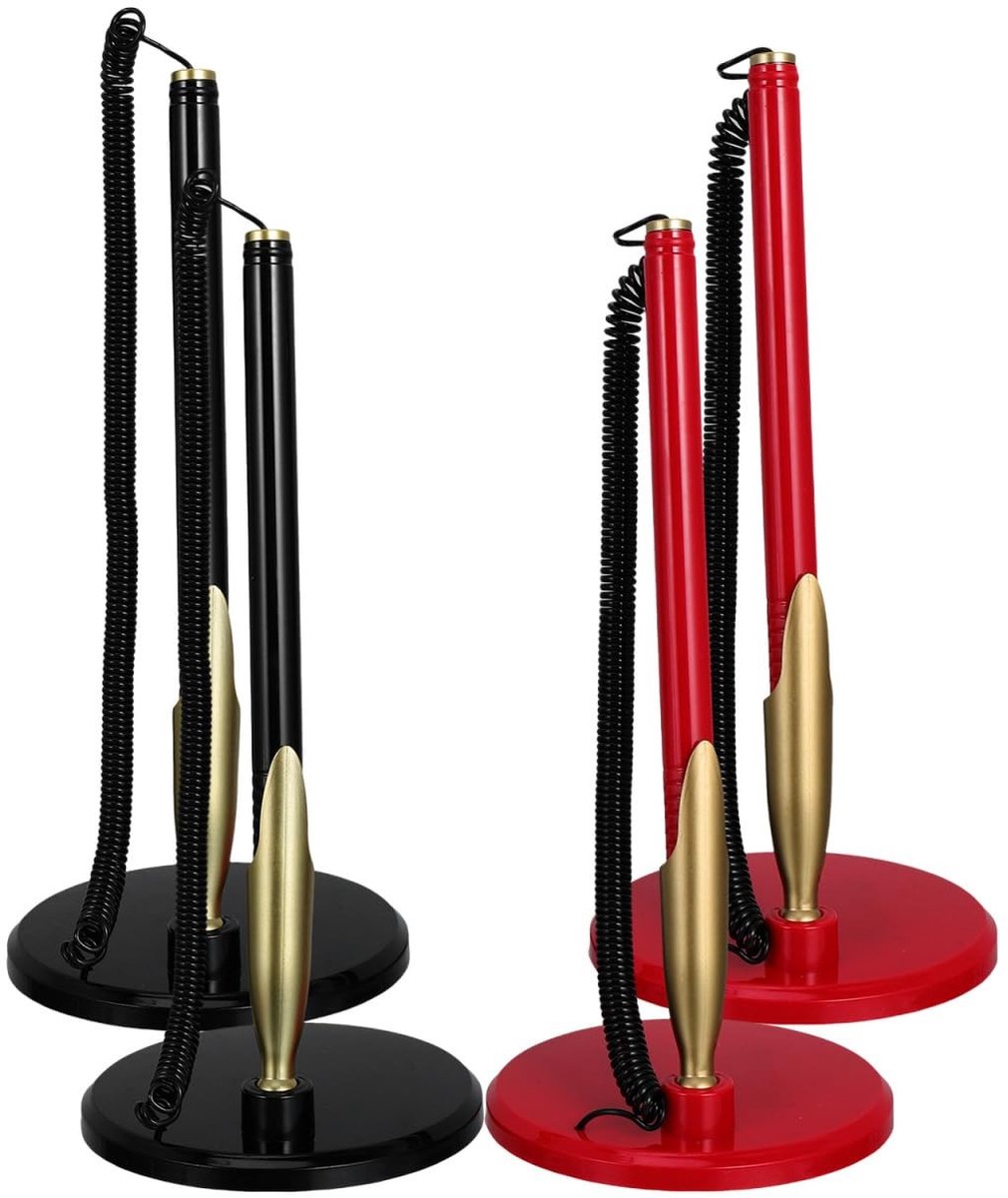 Dailygoods- Handtekeningpennen Set van 4 - Professioneel/Kantoorgebruik - Stabiele Basis - Elegant Design - Efficiënt Schrijven - Opmerkelijk Accessoire - Ondertekenpen