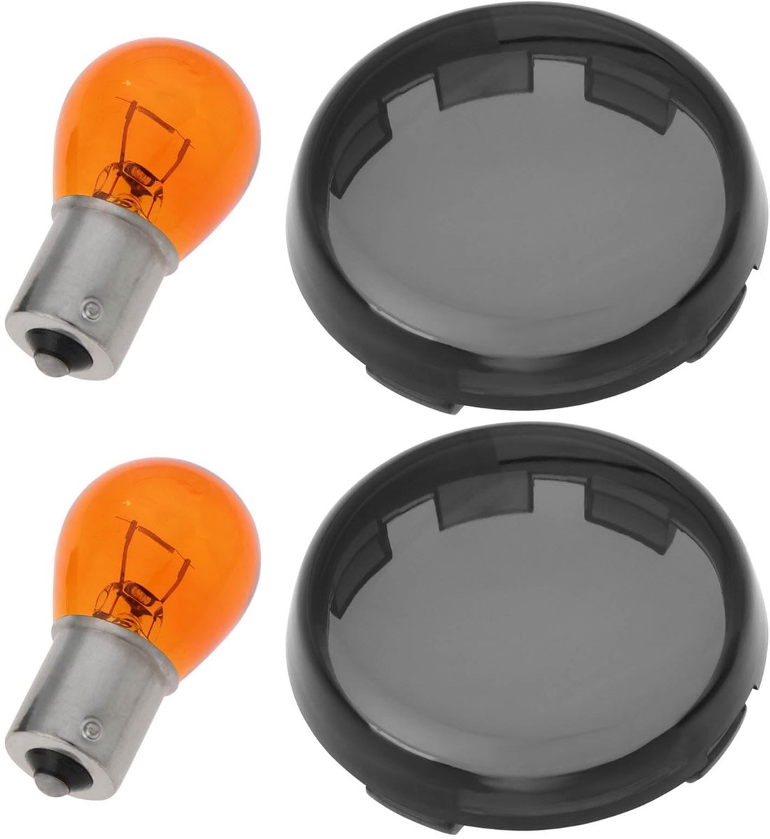 Dailygoods - Rokerige Afdekkingen - Duurzaam - Set van 2 - Compatibel met Harley-Davidson - Bescherming tegen vuil - Eenvoudige installatie