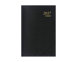 Brepols agenda 2027 - TRADE (0.814) - SETA - Zakagenda - 1 dag op 1 pagina - Dagoverzicht - Zwart - 7.7 x 12 cm/Klein formaat!!