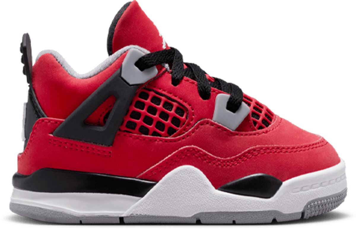 Jordan 4 Retro TD Sneakers – Fire – Retro Lifestyle Doos zonder Deksel Rood