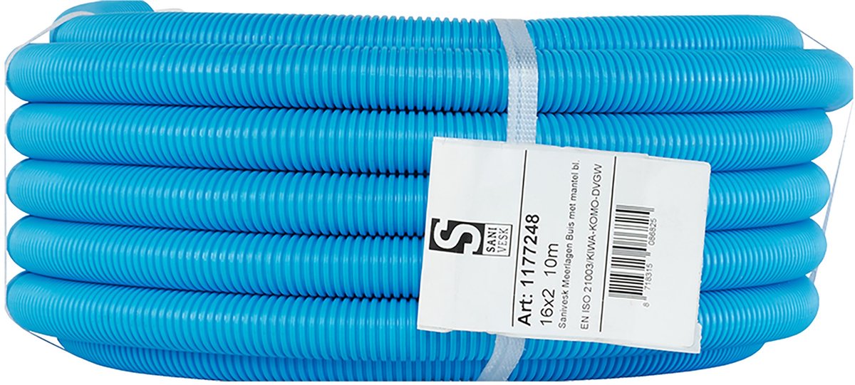 Sanivesk meerlagenbuis - 16x2 mm - 10 meter - blauw